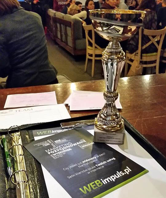 Puchar za przemówienie na networkingu