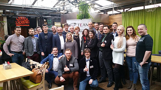 Spotkanie networkingowe w Krakowie - zdjęcie grupowe